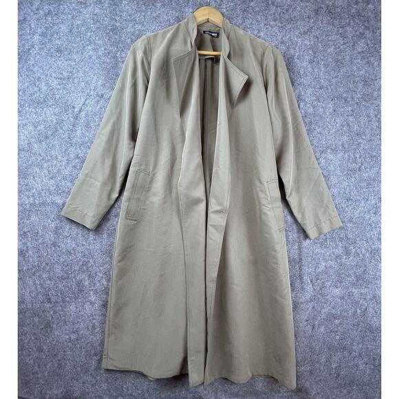 American Apparel Duster Womens Small Open Front Long Jacket Oversized Layer - Picture 1 of 6